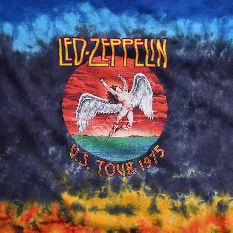 led zeppelin icarus tie dye t shirt