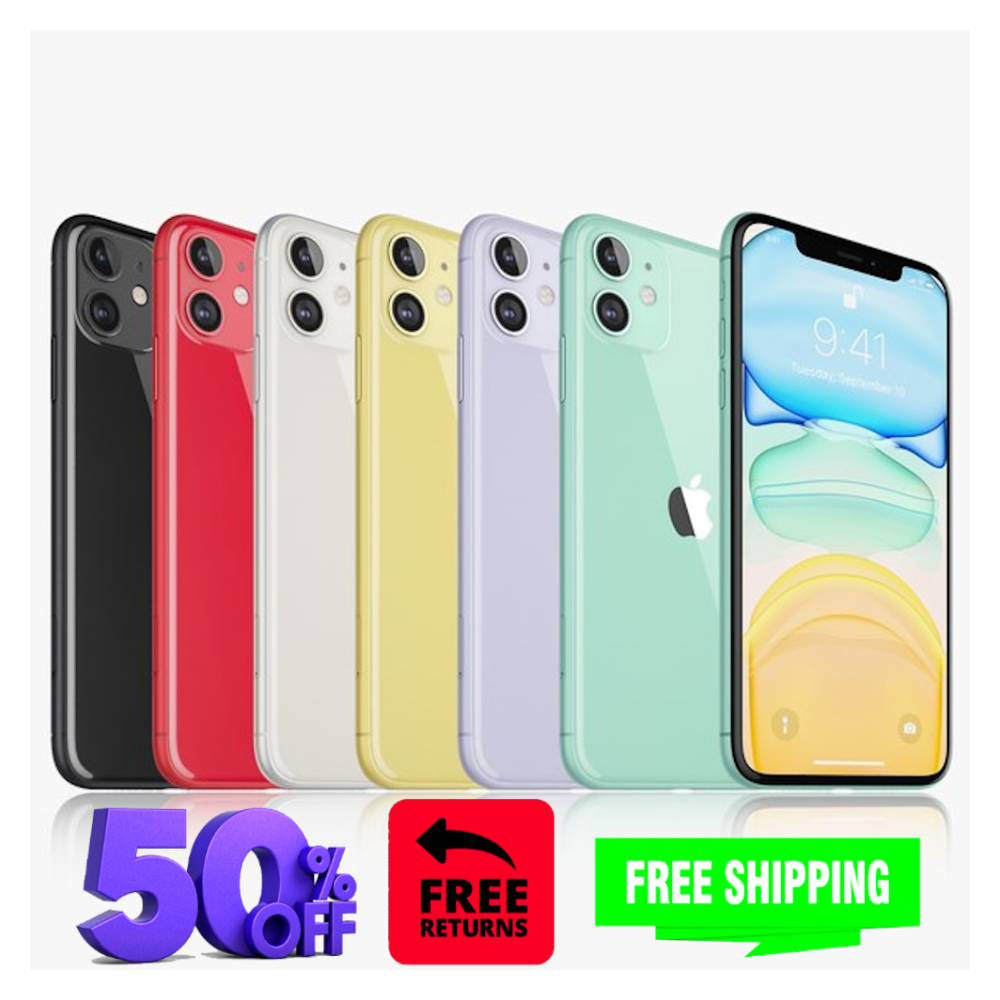 Apple iPhone 11 64GB GSM Unlocked - Fair Condition, Black/White