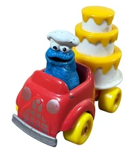 Sesame Street 1982 Diecast Toy Car Cookie Monster Cake Car Playskool