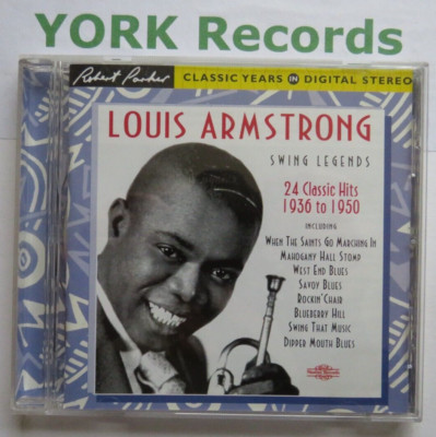 LOUIS ARMSTRONG - Swing Legends - 24 Classic Hits - Ex Con CD Album Nimbus