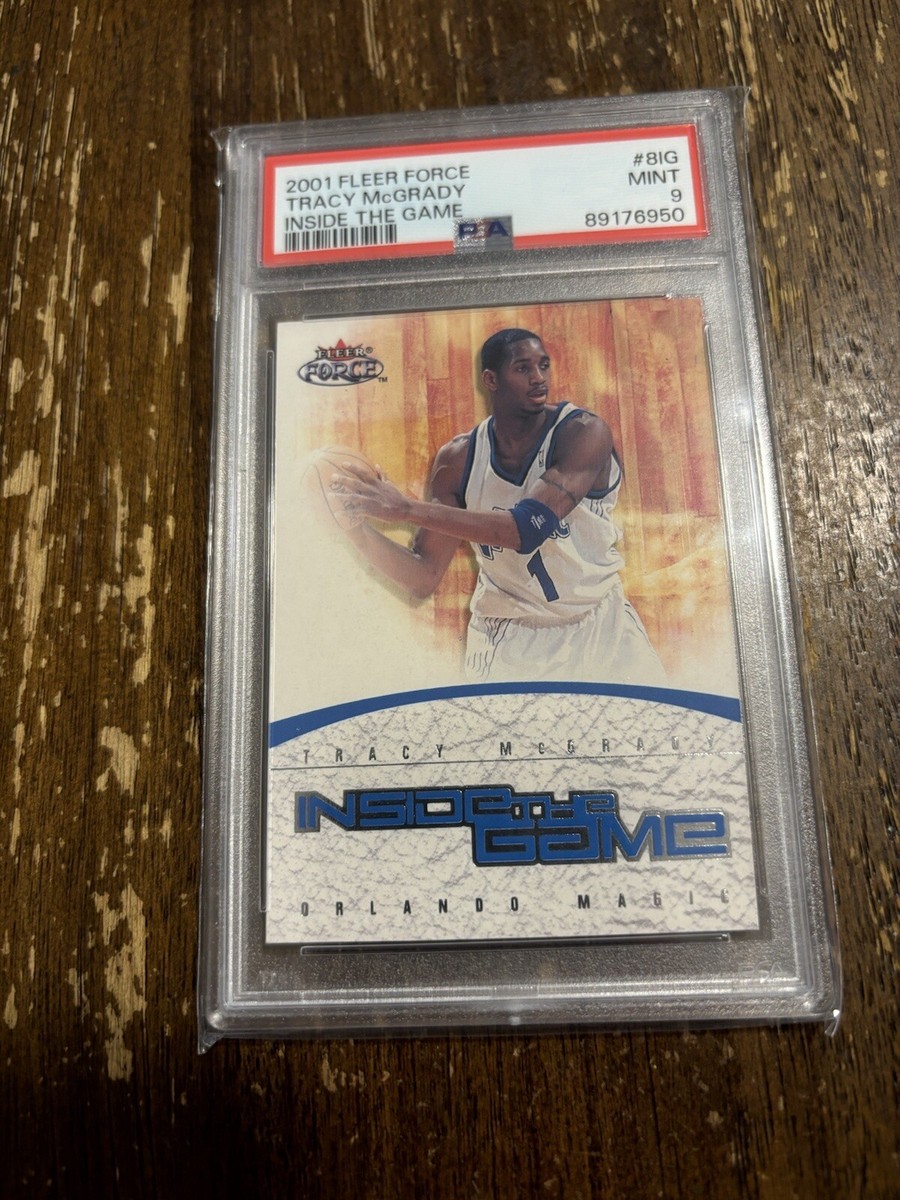 2001 Fleer Force Tracy Mcgrady /699 Psa 9 Inside The Game Orlando 