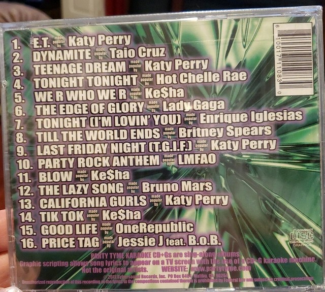 Party Tyme KARAOKE CD+G Super Hits 16 Lyrics Included NEW eBay