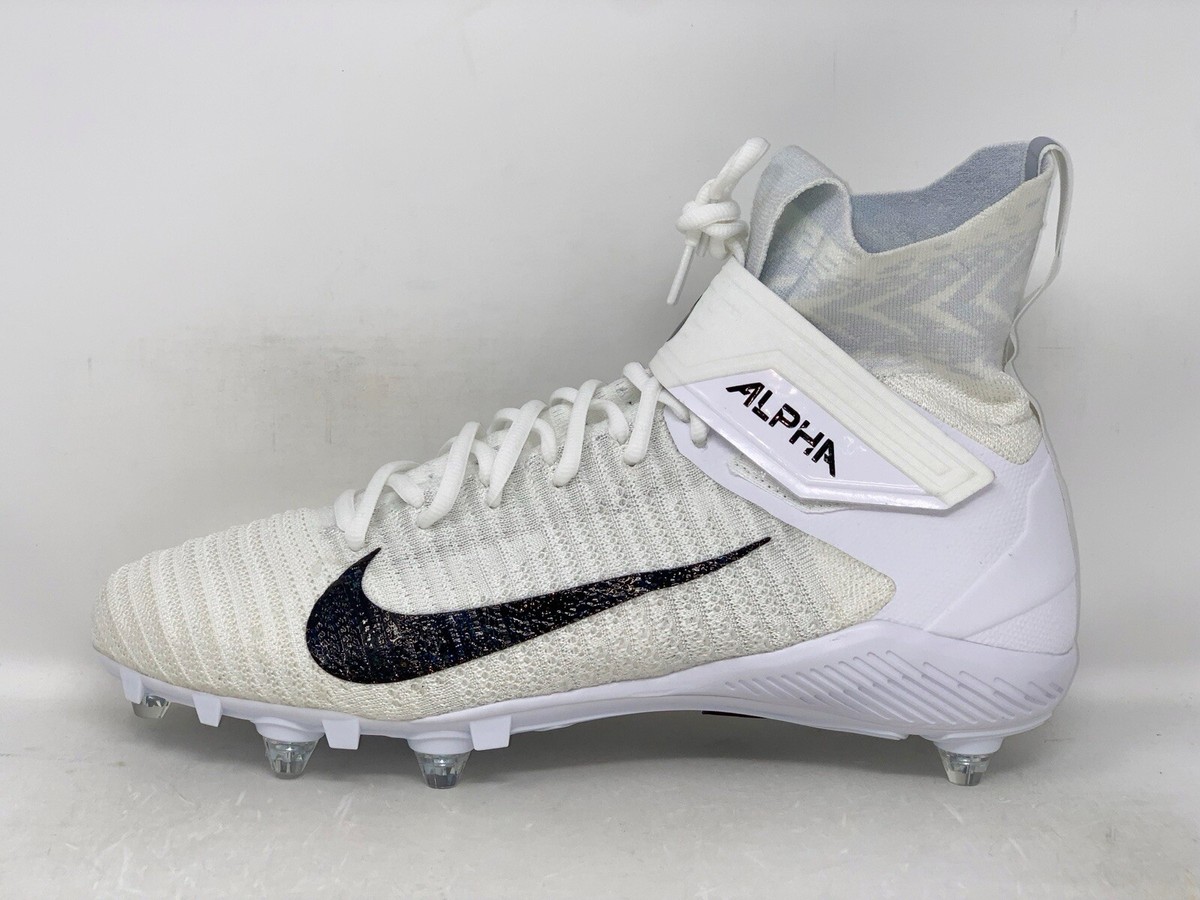 Nike Alpha Menace Elite 2 Flyknit Football Cleats CI1530-100 White Men\'s Sizes Nike Alpha Menace Elite 2 Flyknit White Men main image 2