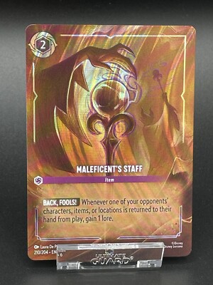 Lorcana Enchanted - Maleficent´s Staff 210/204 - NM - EN