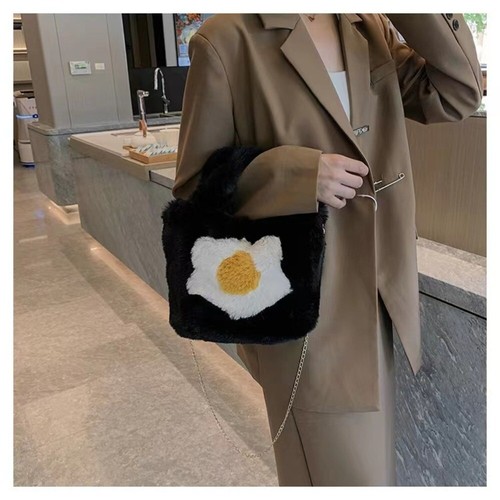 Sunflower Pattern Messenger Bag Soft Fluffy Crossbody Bag Shoulder Bag Women - Picture 10 of 19