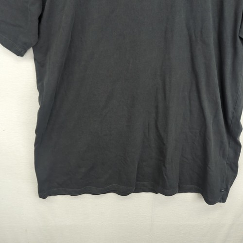 Industrie T-Shirt Shirt Cotton Short Sleeve Round Neck Basic Black Large Mens - Picture 4 of 14