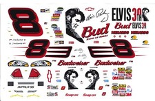  8 Dale Earnhardt jr Elvis Presley Chevy 1/43rd Scale Nascar Waterslide Decals