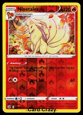 Ninetales 031/264 - Fusion Strike - Reverse Holo Pokemon Card