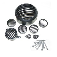 FüR Royal Enfield Classic Scheinwerfer Blinker Park- Und RüCklicht Grill Set Aes