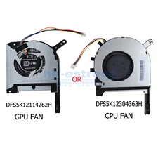 CPU GPU Cooling Fan For Asus FA506IV FX95 FX86 FX506LU LHFX706 US