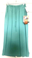 NWT - CAROLE LITTLE Options MAXI SKIRT - South Seas /Aqua /Back Slit - S/6 - USA