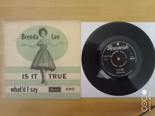 BRENDA LEE IS IT TRUE BRUNSWICK 05915 DENMARK/UK VG++ JIMMY PAGE LED ZEPPELIN