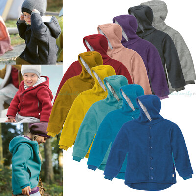 Schurwolle Wollwalk Kinderjacke Wollwalk Jacke Mit Holzknöpfen