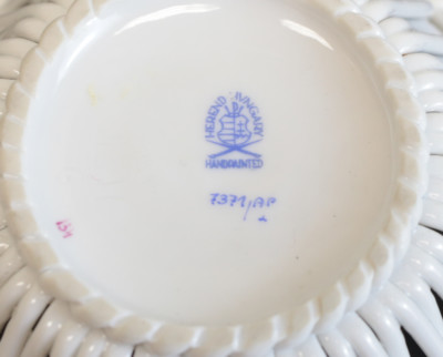 HEREND チューリン HEREND HUNGARY ROTHSCHILD BIRD RETICULATED BOWL 5