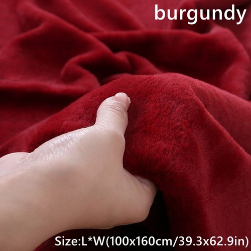Soft Plush Faux Fur Fabric Cloth Fluffy Thick for Coat Scarf Blanket Sewing - Picture 7 of 21