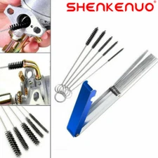 Motorcycle ATV Carburetor Carb Jet Deposit Remove Cleaning Tool Wire Cleaner SET