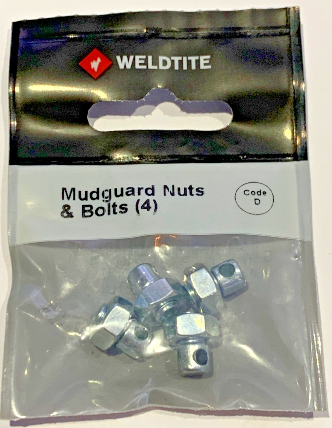 Weldtite Mudguard Stay Nuts and Bolts Pack of 4