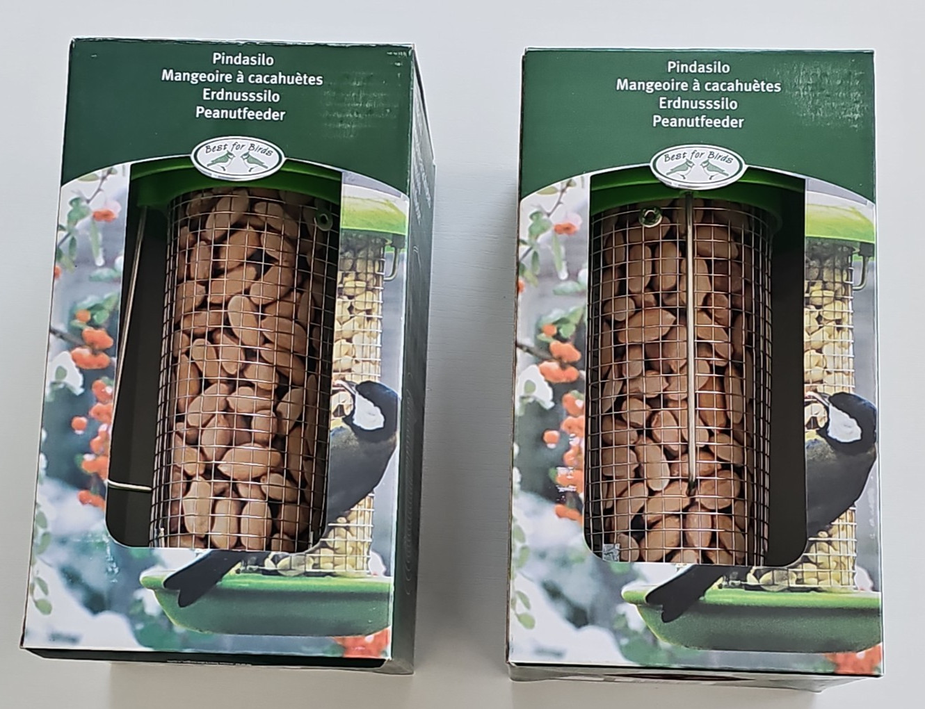 (2x) Pair Of Heavy Duty Dome Peanut Bird Feeder Best For Birds 🐦 New In Boxes