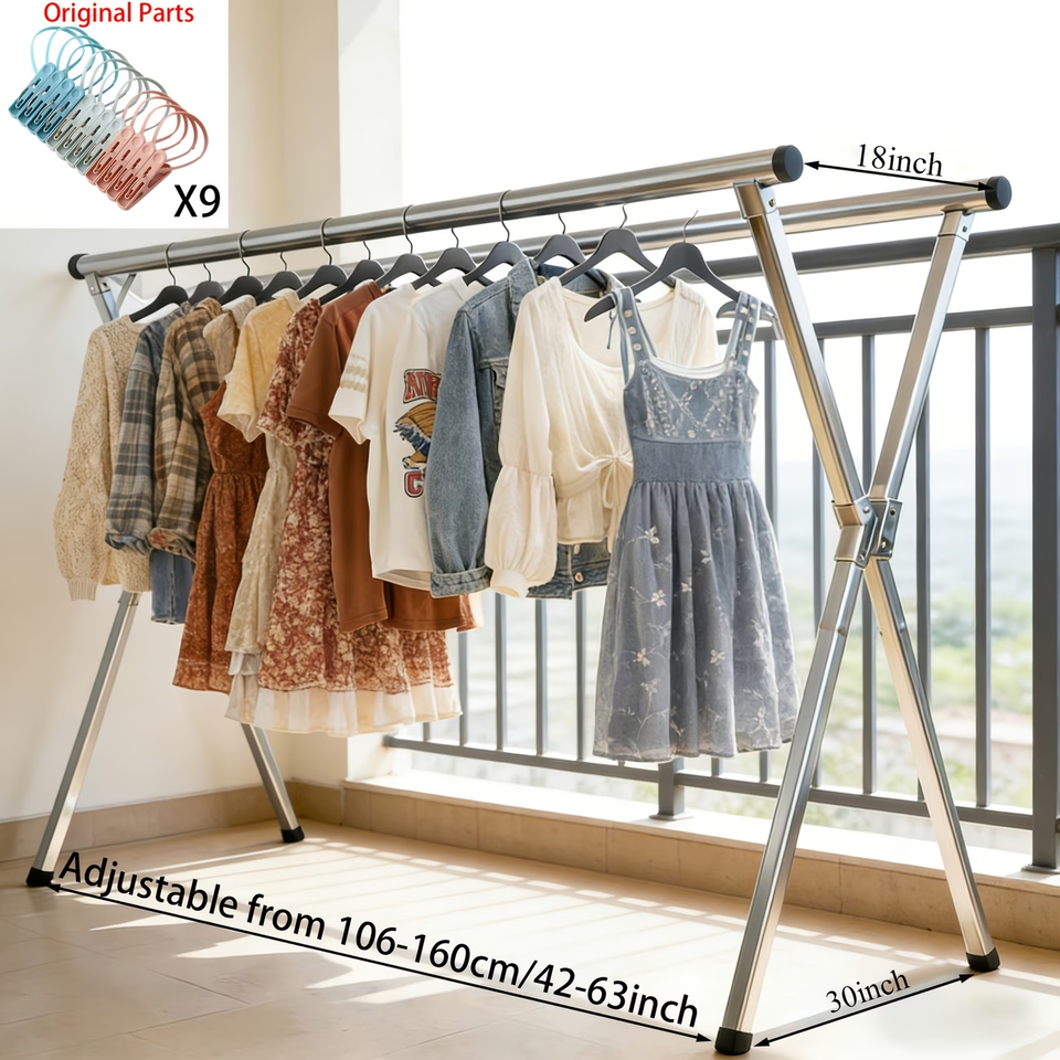 Clothes Drying Rack Available in Three Sizes, 63