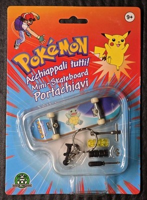 GIOCHI PREZIOSI POKEMON SQUIRTLE PORTACHIAVI MINI SKATEBOARD ITALIAN XCONCEPTS