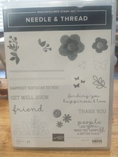 Stampin Up Needle  Thread Stamp Set And Die Bundle