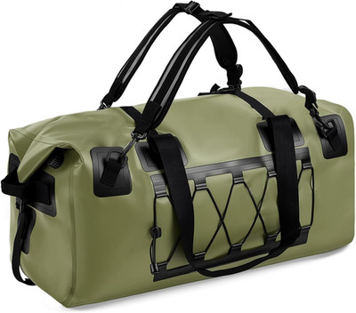 Waterproof Duffel Bag, 70L Large Motorcycle Dry Backpack, Heavy-Duty Roll Top Wa