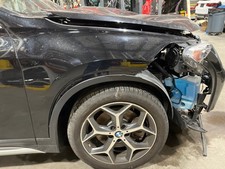 2018 BMW X1 OEM Fender Passenger Right Front Panel Jet Black PC668 RH Side