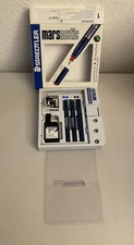 Vintage Staedtler Marsmatic 700 Set of 3 Technical Pens/Ink/Case - 0.35 0.7 1.0 