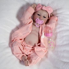 Full Body Vinyl Silicone Realistic Reborn Dolls Waterproof Newborn Baby Girl Toy