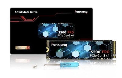 fanxiang S500 PRO M.2 2280 PCIe Gen3 x4 NVMe SSD SLC Cache Cooling Black