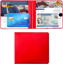 Car Registration and Insurance Holder, 5.2" 4.7" PU Leather Auto Glove Box Docu