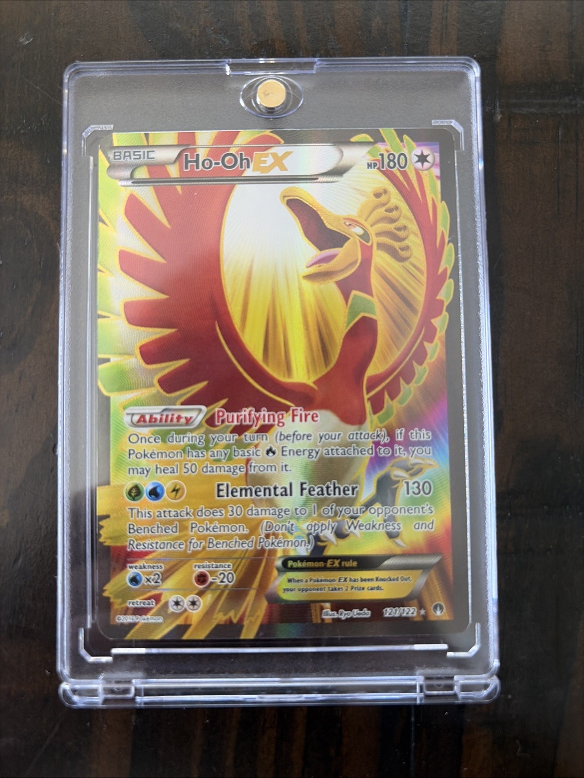 Ho-Oh EX 121/122 Holo Full Art Pokemon TCG XY Breakpoint BKP 2016
