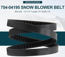 MTD/Craftsman/Cub Cadet/Troy Bilt Snow Thrower Auger Belt - OEM 754-04195