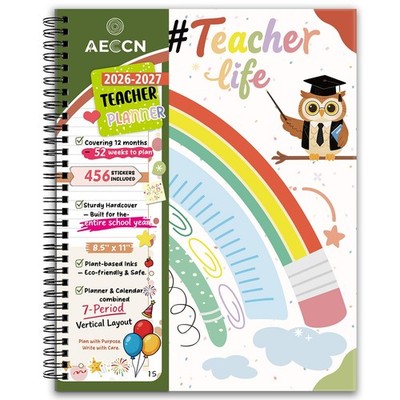 Teacher Planner 20262027 Academic Year, 8.5'' x 11''