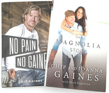 The Magnolia Story & No Pain No Gaines 2 Book lot Chip & Joanna Gaines Novels HC