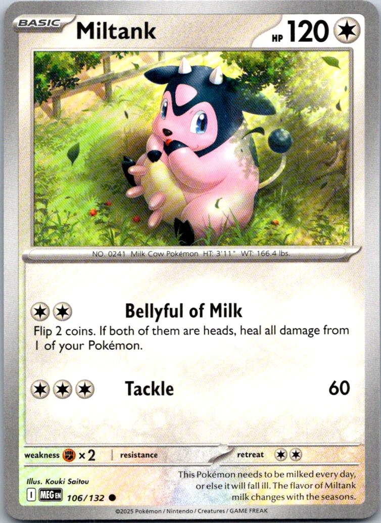 Miltank Common ME01: Mega Evolution 106/132 NM