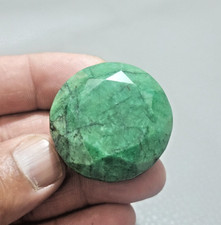 Fantastici gioielli con pietre preziose sfuse AAA + 179 Crt verde smeraldo br...