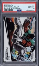 2025 Prizm Saquon Barkley Manga Horizontal  PSA 10 Low Pop Eagles