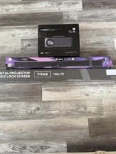 Brand New Trulite TL15 Projector With Self Lock Screen and sound bar * UNOPENED*