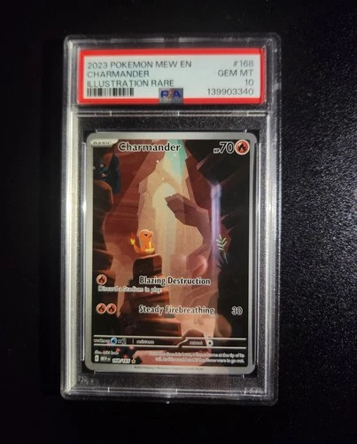 PSA 10 Charmander IR 168/165 Pokemon 151 Scarlet & Violet 2023 ENGLISH GEM MINT