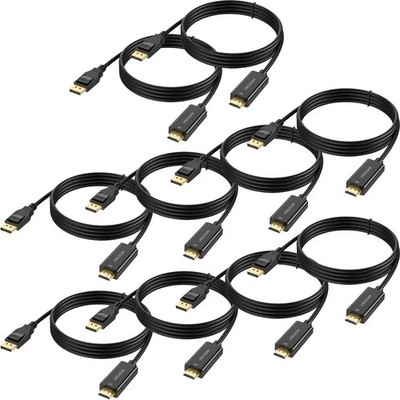 DisplayPort to HDMI Cable 4K 10-Pack, 3 FT 4K DP to HDMI HDTV Cables Uni-Dire...