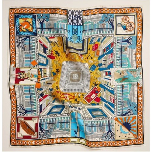 Scarf-Architectural Print in a box