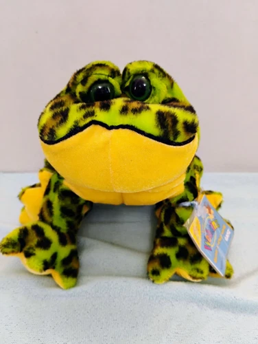Webkinz Ganz Bullfrog Plush with Sealed Code w TAGS 10" Stuffed Animal