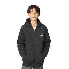 NWT Boys Quiksilver Plush Lined Hoodie Heather Black Size XS 5/6