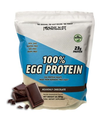 Healthy 'N Fit 100% Egg Protein -Chocolate 2lb Lactose Free Sugar Free Natura...