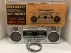 Винтажная кассетная магнитола Sharp GF-500 Boombox с родной коробкой под ремонт