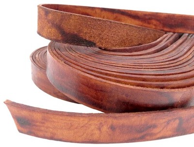 Lederriemen (ab 3,60 /m) Flach 20 mm x 2,5 mm. Lederriemen. Länge/Farbe: wählbar