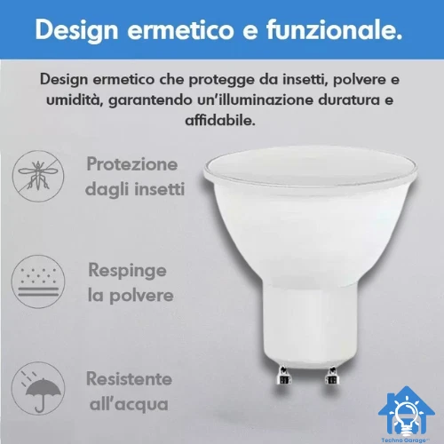 GU10 LED | 10 FARETTI da 3W 6W 9W 12W | LUCE FREDDA NATURALE CALDA - Immagine 2 di 4