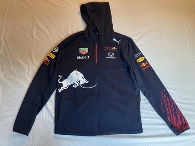 Puma Red Bull Racing F1 Hoodie 2021 Honda Tag Heuer Mobil 1 Mens XL Full Zip