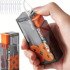 Automatic Pop Up Dental Floss Dispenser With 10Pcs Floss Oral Hygiene Care